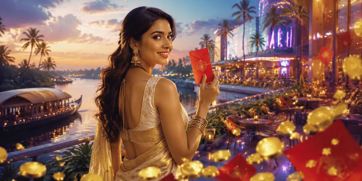 Red envelope bonus promotion in Kerala backwaters nightlife